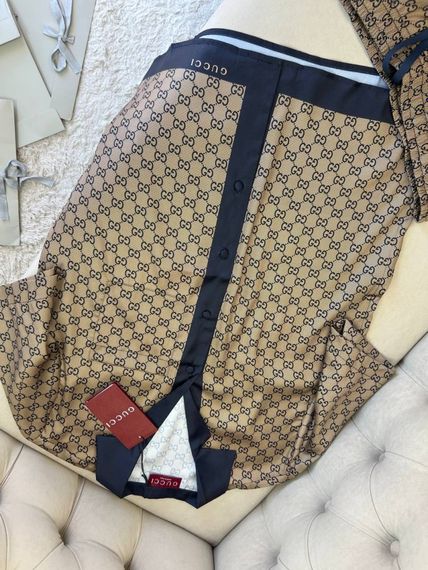 Комплект Gucci Printed Beige бежевий (футболка + шорти) sp127 | Зображення 5