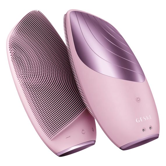 Електронна звукова термо щітка для обличчя GESKE Sonic Thermo Facial Brush 6в1 pink | Зображення 5
