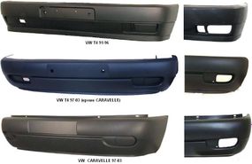 Передний бампер VW Transporter T4 91-96 (без отв. птф)  7018071012BC
