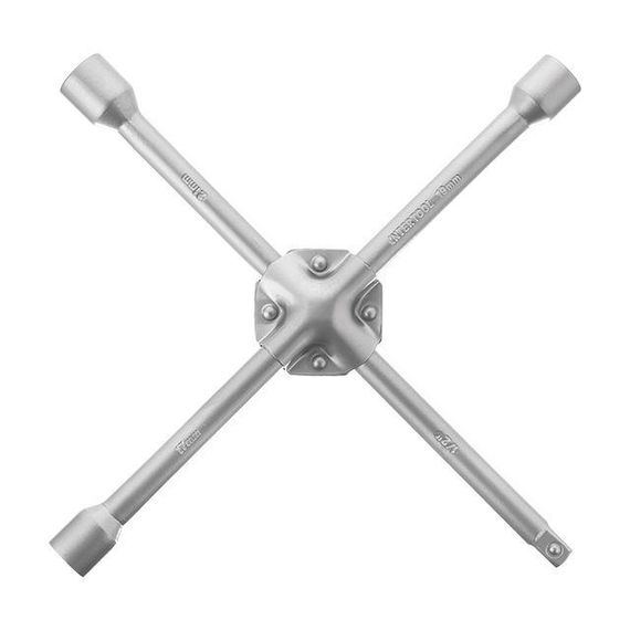 Ключ балонний хрестовий посилений, 14"х355 мм, 16 мм, 17, 19, 21, 1/2" INTERTOOL HT-1604