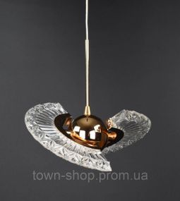 Люстра потолочная LED JU01 Золото 25-120х18х18 см.