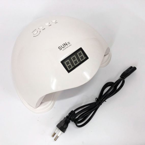 Лампа SUNUV SUN 5 PLUS 48W WHITE UV/LED для полімеризації, Професійна лампа для нігтів з таймером | Зображення 6
