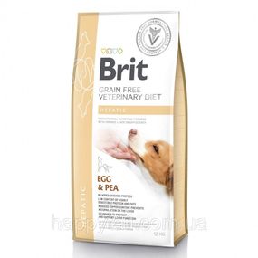 Сухой диетический корм для собак Brit Grain Free VetDiet Dog Hepatic 12 кг