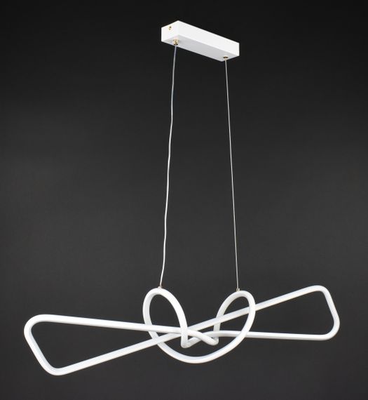 Люстра світлодіодна підвісна LED світильник для квартири на стелю лед 27484 Білий 25-150х15х85 см.