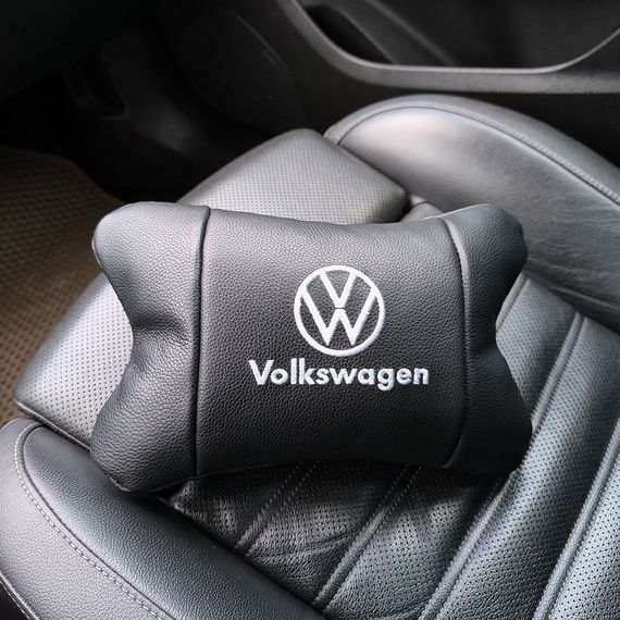 Сувенірні автомобільні подушки Volkswagen 1шт, Подушки для шиї на підголівник Авто в машину IX-27 | Зображення 1