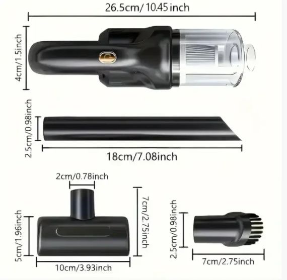 Автомобільний бездротовий пилосос Car vacuum cleaner AND XL-1452 | Зображення 1