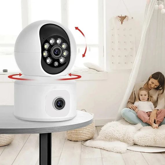 Подвійна камера відеоспостереження Wi-Fi, висока роздільна здатність 4 Мп, XPRO, DS-2CD2T47G2-L (234566878_697) | Зображення 2