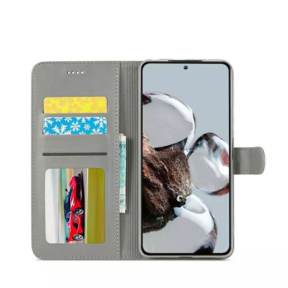 Чохол книжка iMeeke для Xiaomi 12T / 12T Pro колір Сірий | Зображення 1