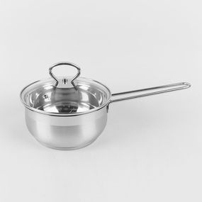 Ковш кухонный Maestro MR-3508-16, 1.4 л, 16 см, из нержавеющей стали с крышкой, для всех типов плит