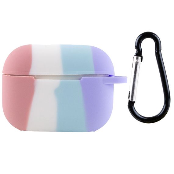 Силіконовий футляр Colorfull для навушників AirPods Pro Розовый / Сиреневый