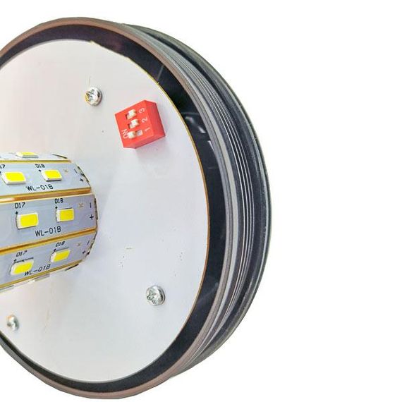 Проблисковий маячок LED мигалка 30W 60x0.5W 127х240 мм кріплення на штирь (на John Deere та ін.) | Зображення 3