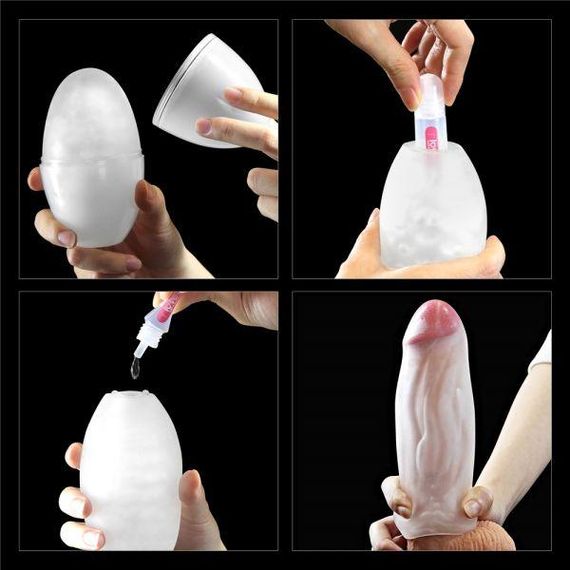Мастурбатор LoveToy Traning Master Giant Egg Masturbator Blue без вибрации sexstyle | Зображення 2