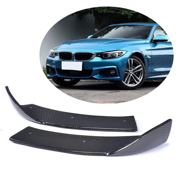 Накладки на передній бампер Flap (для M-Sport, Карбон) для BMW 4 серія F-32 2012-2020 рр