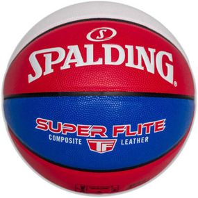 Мяч баскетбольный Spalding Super Flite червоний, білий, синій Уні 7 76928Z (689344406022)