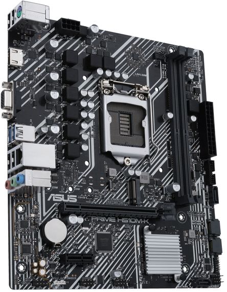 Материнcька плата ASUS PRIME H510M-K s1200 H510 2xDDR4 M.2 HDMI D-Sub mATX (90MB17N0-M0EAY0) | Зображення 2