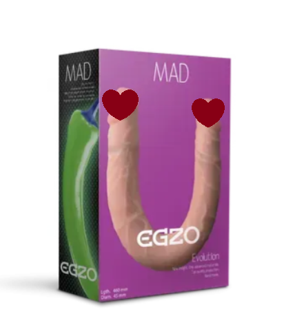 Двухсторонний фаллоимитатор "FLEX&FIX" EGZO DL002F sexstyle