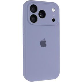 Чохол Silicone Case Full Camera Protective (AA) для Apple iPhone 17 Pro Max (6.9") Сірий / Lavender Gray