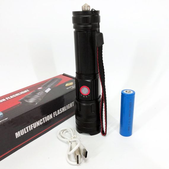 Перезаряджуваний ручний ліхтар, Яскравий тактичний ліхтарик, Військовий тактичний ліхтар JY-54 | Зображення 4