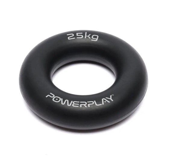 Еспандер кистьовий силіконовий PowerPlay PP-4324 Hand Grip Ring Hard 25 кг Чорний (PP_4324_25kg) | Зображення 4