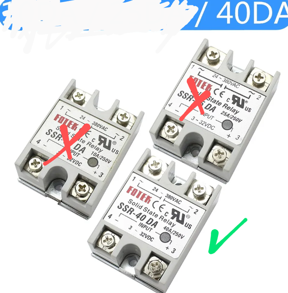 Твердотіле реле dc-ac Fotek SSR-40 DA | Зображення 1