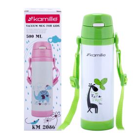 Термобутылка детская зеленый 550ml из нержавеющей стали