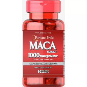 Мака Puritan's Pride Maca Exotic Herb for Men 1000 mg 60 Caps PTP-52984