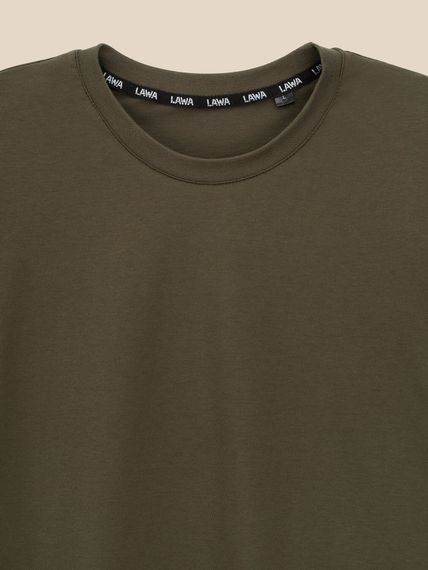 Футболка однотонна чоловіча LAWA MBC02419 3XL Болотний shop (2000999567384) | Зображення 1