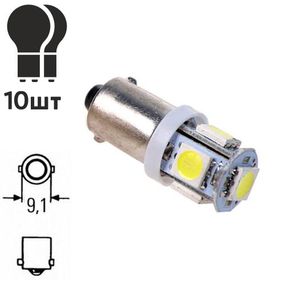 Лампа діодна BA9S-5SMD-5050 08241