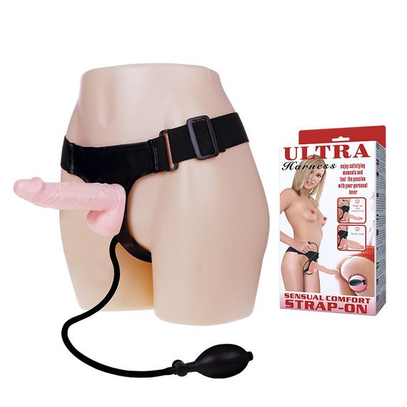 Страпон - Ultra Harness With Pump Sex Aura | Зображення 1