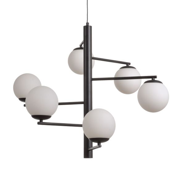 Люстра молекула подвесная LED 48W WW BK (BL-836S/6) | Зображення 6