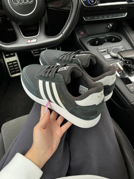 Зимові жіночі кросівки Iniki  Fleece Termo Dark Grey White Stripes , В'єтнам 36 23 см | Зображення 6