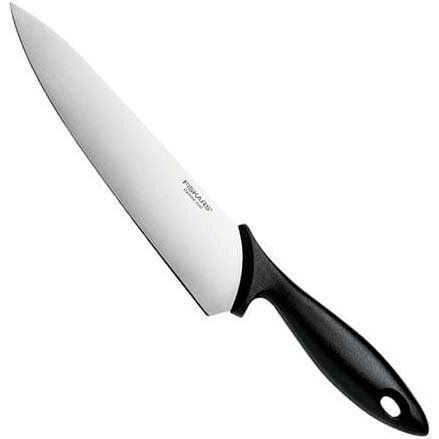 Кухонний ніж Fiskars кухарський Fiskars Essential, 21,4 см, нержавіюча сталь, пластик (1065565) | Зображення 1