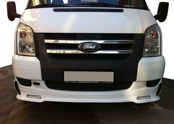 Накладка на передній бампер (2006-2014, DRL) для Ford Transit рр | Зображення 1