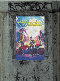 Плакат-постер з принтом Кавун Cyberpunk Edgerunners Кіберпанк Девід Мартінес Люсі, що біжать по краю, пара на мотоциклі ПЛ000745(А3+)