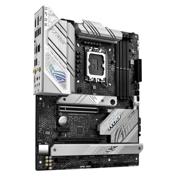 Материнcька плата ASUS  ROG STRIX B760-A GAMING WIFI s1700 B760 4xDDR5 M.2 HDMI DP Wi-Fi BT ATX білий (90MB1EP0-M1EAY0) | Зображення 5