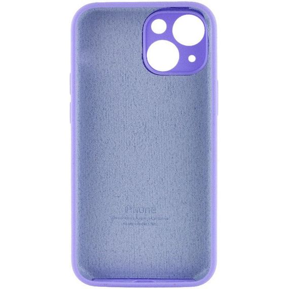Чохол Silicone Case Full Camera Protective (AA) для Apple iPhone 14 (6.1") Бузковий / Dasheen | Зображення 1