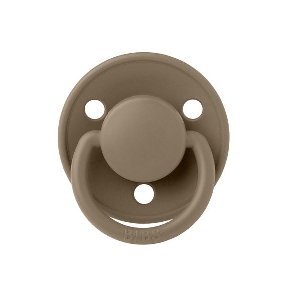 Соска пустушка Bibs De Lux round Dark oak 0-6 міс