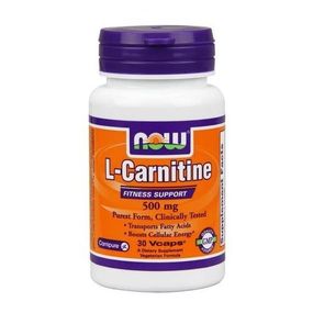 Карнітін NOW Foods L-Carnitine 500 mg 30 Veg Caps