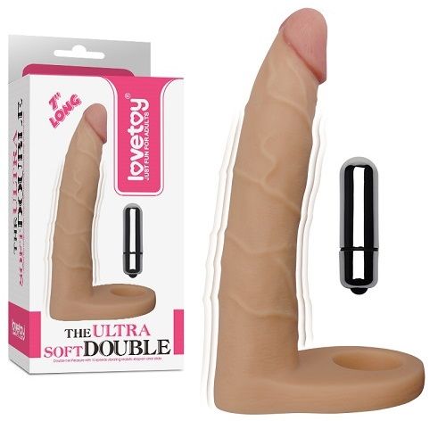 Насадка для подвійного проникнення - The Ultra Soft Double Vibrating 7"