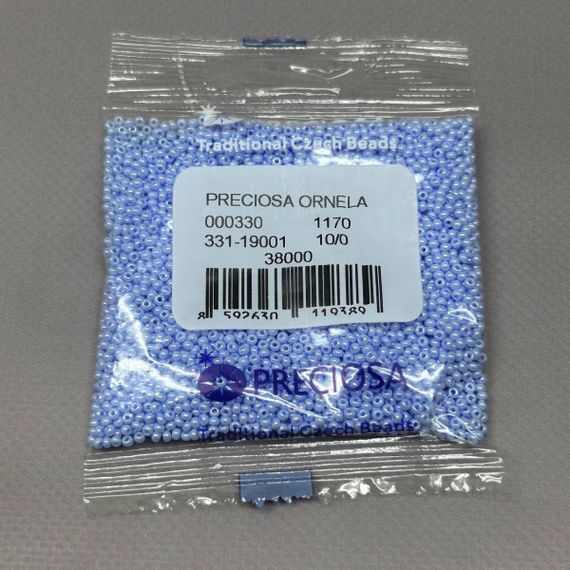 Бисер чешский Preciosa 10/0, цвет 38000 - 5 г | Зображення 1