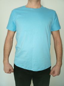 Футболка класичного прямого крою з круглим вирізом, бавовна 54