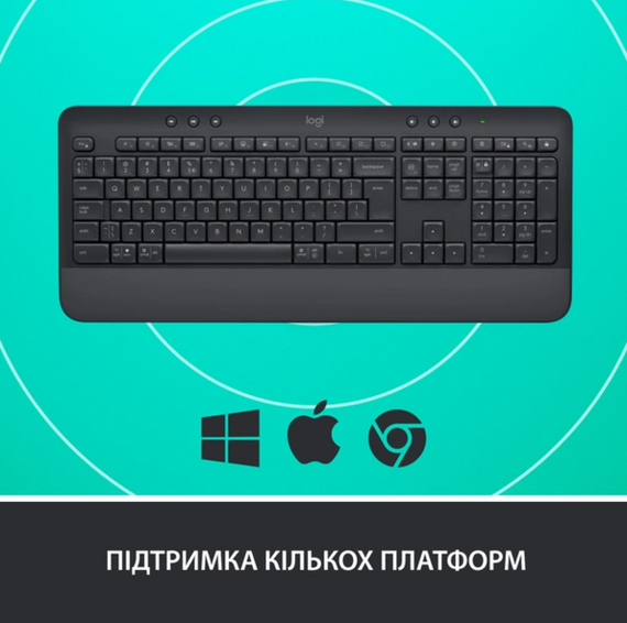 Клавіатура Logitech Signature K650, UA, Graphite (920-010945) | Зображення 5