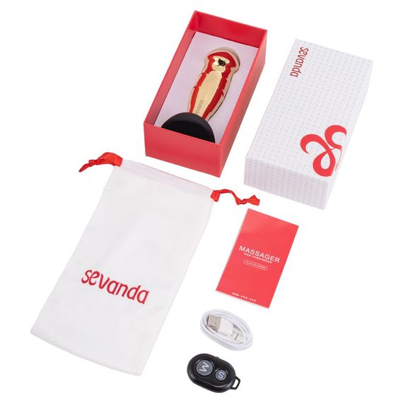 Вібромасажер простати LOCKINK SEVANDA Hercules, золотистий, 10 режимів, пульт ДК, знімна присоска | Зображення 7