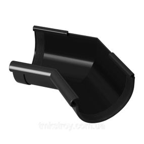 Угол желоба внутренний 135°. 130/100 Водосточные системы Rainway (Ренвей). графит