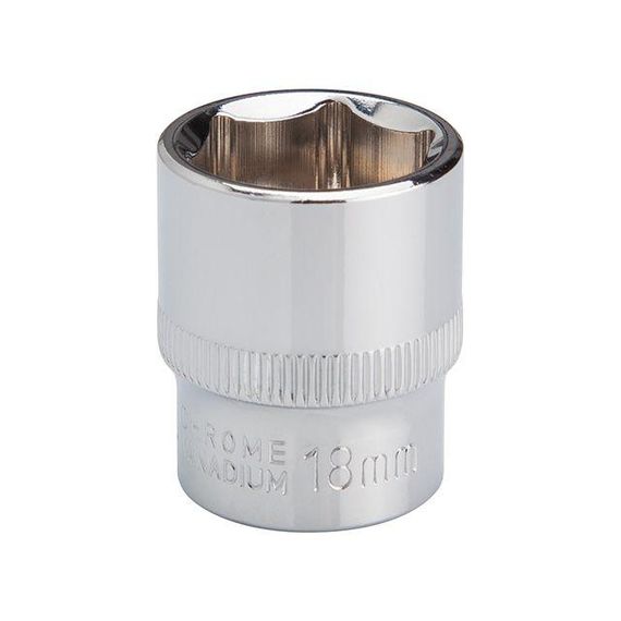 Головка шестигранна STORM 3/8", 18 мм, Cr-V INTERTOOL ET-0418 | Зображення 1