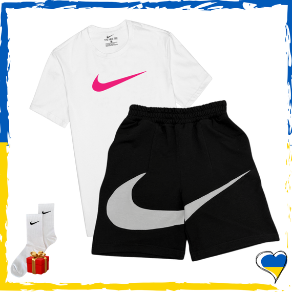 Комплект шорти Nike Big Swoosh та футболки 2шт Nike. Комплект Найк Біг Свуш XS/S | Зображення 3