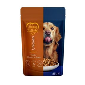 Влажный корм для собак с курицей Lovely Hunter Dog Chicken, 85 гр