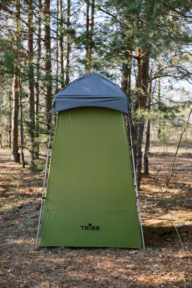 Намет душ-туалет Tribe Shower Pro олива, палатка для дачі, походу, кабіна для перевдягання | Зображення 7