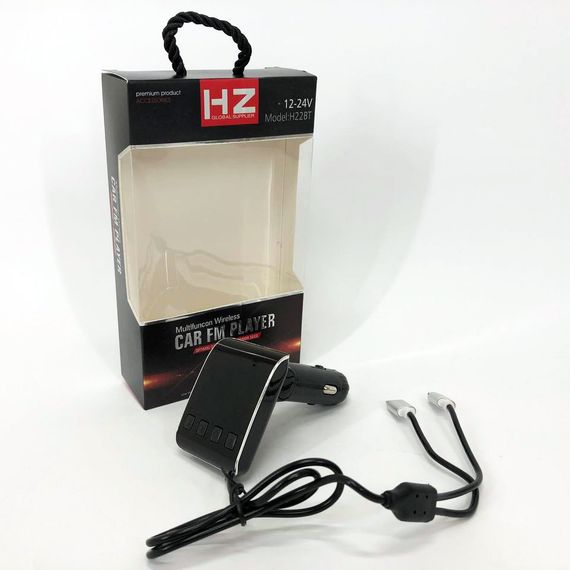 Блютуз трансмитер HZ H22 BT, Фм модулятор блютуз в машину, SI-247 Usb трансмиттер | Зображення 9