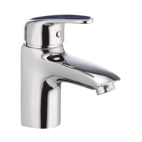 Смеситель для умывальника CRON MAGIC 001 синяя ручка (CR0104)